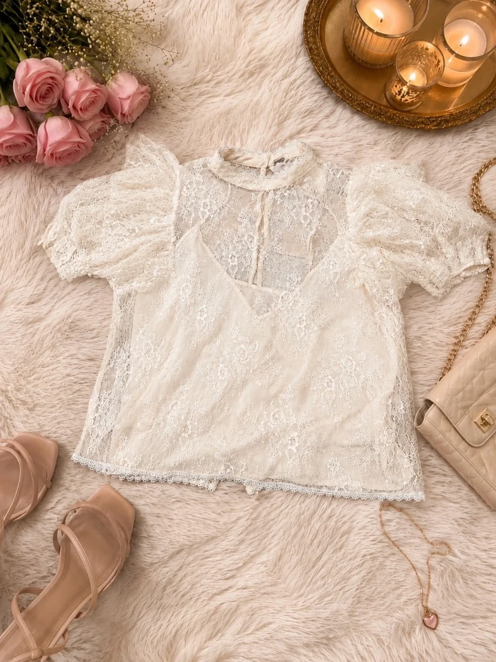Secret Admirer Romantic Lace Blouse
